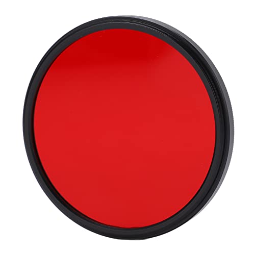 Zunate Full Red Lens Filter, 67 Mm 62 Mm 58 Mm 55 Mm 52 Mm DSLR-Kamera HD-Kamera Optischer Glas-Rotfilter mit Objektivfiltergehäuse, für die Meisten DSLR-Kameras auf Dem Markt(62mm) von Zunate