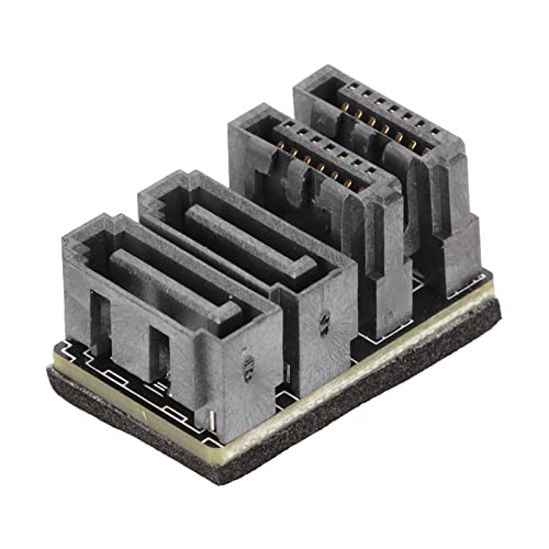 Zunate GPU SATA 7Pin U Turn 90 Grad 180 Grad Winkelanschluss Netzteilplatine für Desktop-Grafikkarte(Für PH572 180 Grad) von Zunate