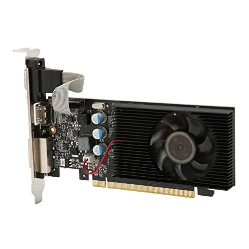 Zunate GT210 1G DDR3-Grafikkarten, 589 MHz 1000 MHz 2560 X 1600 Gaming-Grafikkarte, PCI Express2.0-Busschnittstelle, mit HD Multimedia und DVI, VGA-Schnittstelle (GT210 1GD3 64BIT) von Zunate