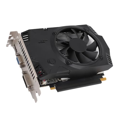 Zunate GT730 Grafikkarte, 2 GB GDDR3 128 Bit Computer PC Gaming Video Grafikkarte GPU, PCI Express 2.0, 1334 MHz, DirectX 12, Leiser Lüfter von Zunate