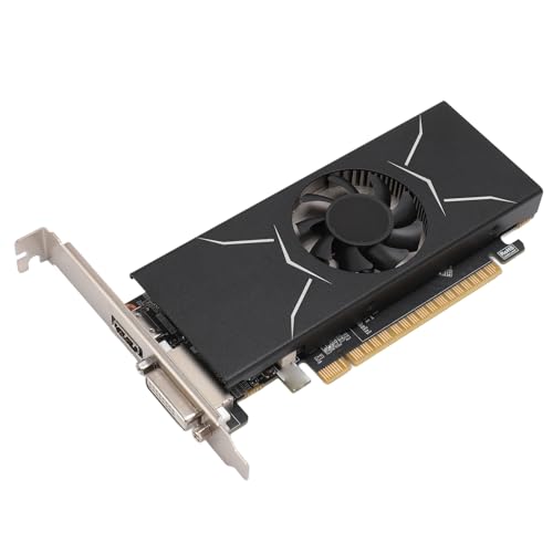 Zunate GTX 1050 Ti 4 GB Grafikkarte, 128 Bit GDDR5 Grafikkarte mit HDMI- und DVI Schnittstelle, Einzelner Lüfter, PCI Express 3.0 X 16 Spiel Grafikkarte für PC von Zunate