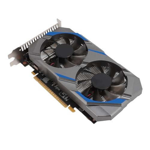 Zunate GTX1050TI 4 GB Gaming-Grafikkarte, GDDR5 128 Bit, HDMI, VGA, GP107 PCIE 2.0 X16 GPU-Grafikkarte mit Zwei Lüftern für PC-Desktop, Unterstützung für DirectX 12 von Zunate