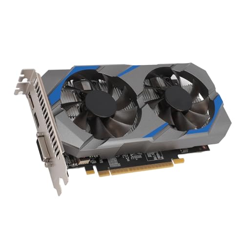 Zunate GTX1050TI Grafikkarte, 4 GB GDDR5, 1291 MHz, PCI Express 2.0 16X Steckplatz, 128 Bit PCIE Grafikkarte mit Zwei Lüftern, HDMI von Zunate