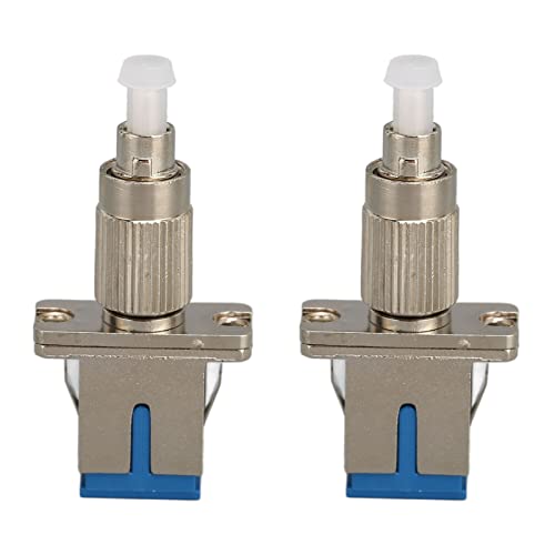 Zunate Glasfaseradapter, 2 Stück FC-Stecker auf SC-Buchsenadapter, FC-UPC-Stecker auf SC-UPC-Buchse, Single-Mode-Hybrid-Glasfaserkonverter für Visuellen Fehlerorter von Zunate