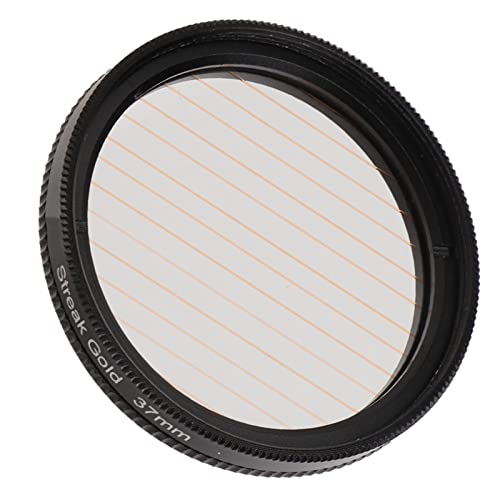 Zunate Golden Streak Filter, Kleine Gold Streak Digitalkamera Objektivfilter Effektfilter, Optische Glasfilter für Kamera DSLR Cinematice Video, wasserdichte Effektfilter, (37mm) von Zunate