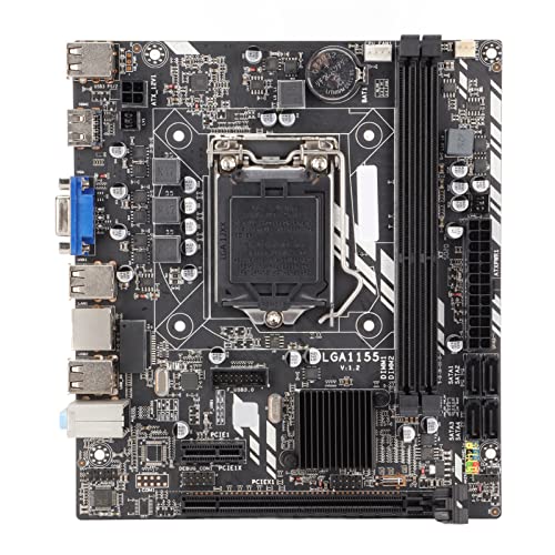 Zunate H61M Computer-Motherboard, LGA1155 DDR3 Desktop-Motherboard, M ATX All Solid State Capacitor Gaming-Motherboard für I7 I5 I3, HDMI/VGA/PCI-E/USB2.0/USB3.0 Zunate H61M Computer-Motherboard, LGA1155 DDR3 Desktop-Motherboard, M ATX All Solid State Capacitor Gaming-Motherboard für I7 I5 I3, HDMI/VGA/PCI-E/USB2.0/USB3.0 von Zunate