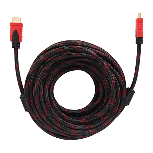 Zunate HD-Multimedia-Schnittstellenkabel, 49 Fuß HDMI-Full-HD-Kabel, Flexible 1080p-HD-Multimedia-Kabel, mit Vergoldetem Stecker, für Laptop, Fernseher von Zunate