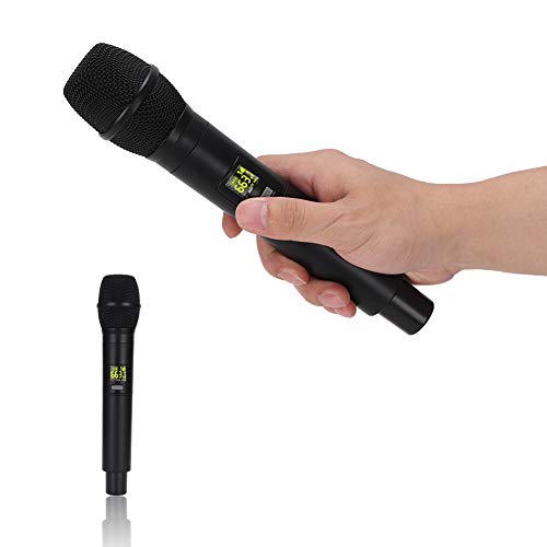 Zunate Handmikrofon, UHF-Funkmikrofon Wiederaufladbares Zweikanalmikrofon mit -Bluetooth-Empfänger für Karaoke, Konferenz Zunate Handmikrofon, UHF-Funkmikrofon Wiederaufladbares Zweikanalmikrofon mit -Bluetooth-Empfänger für Karaoke, Konferenz von Zunate