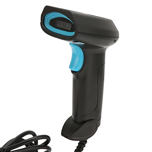 Zunate Handscanner, U5 Universal 1D Kabelgebundener Scanner Handscanner IP54 Wasserdichter Staubdichter Kleiner Tragbarer Kabelgebundener Barcodeleser für Laptops, Computer, Kassierer, POS von Zunate