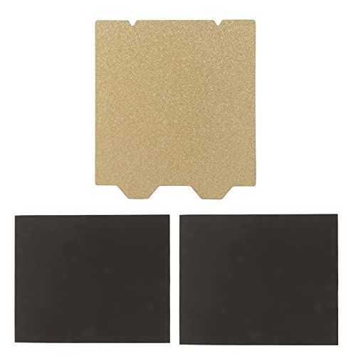Zunate Heißbettplatte für 3D-Drucker, 120 X 120 Mm PET-Kohlefaser-Stahlplatten-Kit, mit Magnetfuß, Doppelseitig Beschichtete Stahlplatte, für Vorn 0, für Vorn V0.1 (PET-Stahlplatte) von Zunate