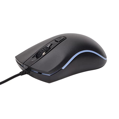 Zunate Kabelgebundene Gaming-Maus, D1 RGB Hintergrundbeleuchtete Ergonomische Maus, 800/1200/1600 DPI Einstellbare Mäuse, für Game Office Home, Plug-and-Play von Zunate