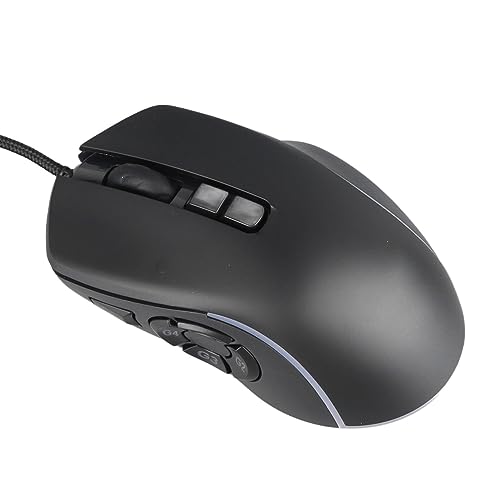 Zunate Kabelgebundene Gaming-Maus, RGB-Hintergrundbeleuchtung, 6 Einstellbare DPI, 10 Programmierbare Tasten, Kabelgebundene Gamer-Maus für PC, Computer und Laptop (1) von Zunate