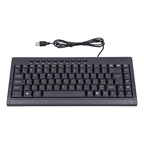 Zunate Kabelgebundene Tastatur, Universal,87 Tasten,Ergonomische Desktop/Notebook/Computer/PC USB-Schreibmaschinentastatur,für Office-Spiele (Englisch) von Zunate