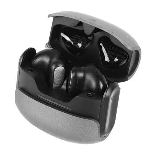 Zunate Kabellose Bluetooth-Ohrhörer, Leichte Stereo-Ohrhörer mit Geringer Latenz und Ladeetui, Bluetooth 5.3-Kopfhörer für Sport- und Gaming-Anrufe (dunkelgrau) von Zunate