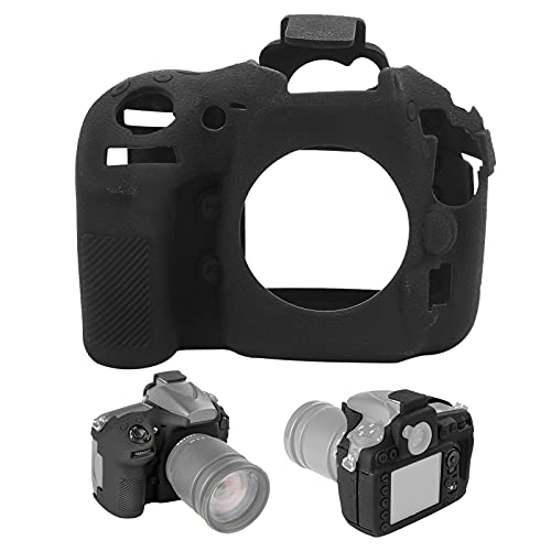 Zunate Kameragehäuse Hülle, Weiches Schwarzes Silikon Digitalkamera Schutzhülle Litchi Pattern Schutzhülle SLR Easy Hood Hülle,für Nikon D810/D810A von Zunate