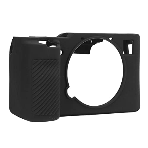 Zunate Kameratasche für Sony A7C, Weiches Silikon-Kameragehäuse, Schutzhülle für Sony A7C Digitalkamera(Schwarz) von Zunate