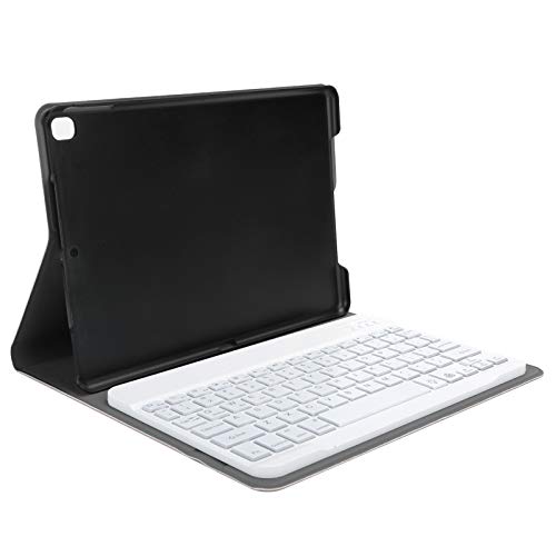 Zunate Ledertablett Shell Keyboard Case Flip Holster Stand Schutzhülle mit Abnehmbarer Tastatur und Stiftschlitz für IOS Tablet 8 10.2 (2020) / für IOS Air3 / Pro 10.5 (Roségold) von Zunate