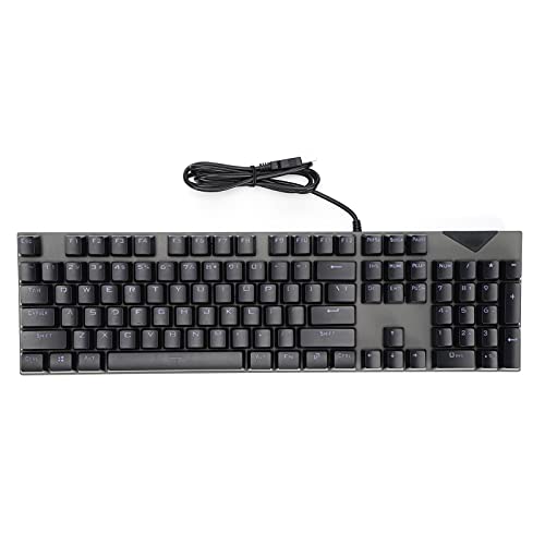 Zunate Mechanische Gaming-Tastatur, Kabelgebundene Computertastatur mit RGB-Hintergrundbeleuchtung, Kompakte -Gaming-Tastatur in Voller Größe für Desktop-PC-Spielerbüro von Zunate