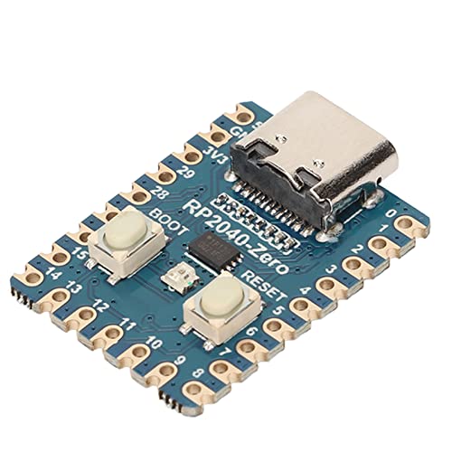 Zunate Mikrocontroller Entwicklungsboard, PCB RP2040 Zero Entwicklungsboard, Dual Core Prozessor, 29 GPIO Pins, USB C Schnittstelle, Unterstützung von C C Plus Plus Python für von Zunate