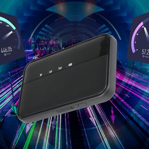 Zunate Mobiler 5G-Hotspot, Tragbarer WLAN-Hotspot für Reisen, WLAN-Router WiFi 6e-Adapter mit Nano-SIM-Kartensteckplatz, Unterstützt 16 Geräte, 10000 MAh, Typ-C-Aufladung von Zunate