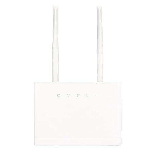 Zunate Mobiler WLAN Router, 300 Mbit/s 4G CPE WLAN Router WLAN Modem mit SIM Kartensteckplatz und Externer Antenne, Mobiler WLAN Hotspot Unterstützt Bis zu 32 Benutzer, für Europa, von Zunate