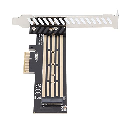 Zunate NVME PCIe Adapter, M-Key M.2 NVME SSD auf PCI-e 4X Host Controller Erweiterungskarte mit Low Profile Halterung für PC Desktop Support 2230/2242 / 2260/2280 / 22110 Mm von Zunate