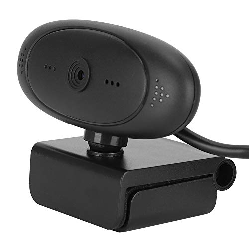 Zunate PC-Kamera, 1920 X 1080P HD-Webcam-Kamera 360-Grad-Drehung Computerkamera Eingebautes Mikrofon für Videokonferenzen, Online-Lernen (Schwarz LR063682) von Zunate