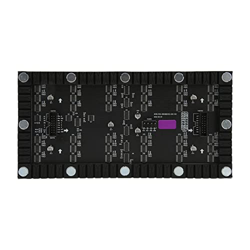 Zunate RGB-Vollfarb-LED-Matrix-Panel, 2,5 Mm Abstand, 240 X 120 Mm, Laufschrift, 96 X 48 LED-Matrix-Panel, Helligkeit Einstellbar, 4608 RGB-LEDs, für Raspberry Pi, für Pio von Zunate