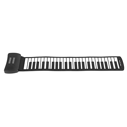 Zunate Roll-Up-Piano, 49 Tasten, Roll-Up-Tastatur, Faltbares Elektronisches Klavier für Kinder, Anfänger, MIDI-Funktion, Tragbares Pädagogisches Hand-Roll-Piano, Eingebauter Lautsprecher(PM49) von Zunate