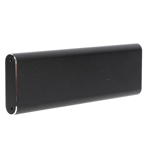 Zunate SSD-Gehäuse, Gehäuse aus Aluminiumlegierung, Typ C USB3.1 Gen2, 10 Gbit/s Übertragungsgeschwindigkeit, M.2 NVME Solid State Drive Externes Gehäuse (Black) von Zunate