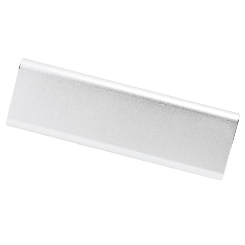 Zunate SSD-Gehäuse, Gehäuse aus Aluminiumlegierung, Typ C USB3.1 Gen2, 10 Gbit/s Übertragungsgeschwindigkeit, M.2 NVME Solid State Drive Externes Gehäuse (Silver) von Zunate