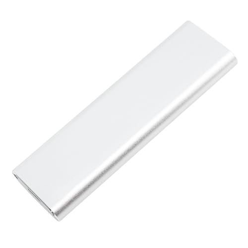 Zunate SSD-Gehäuse, Gehäuse aus Aluminiumlegierung, Typ C USB3.1 Gen2, 10 Gbit/s Übertragungsgeschwindigkeit, M.2 NVME Solid State Drive Externes Gehäuse (Silver) von Zunate