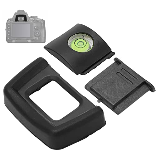 Zunate Sucher-Augenmuschel-Kit für Nikon D5000, DK-24 Digitalkamera Okular-Augenmuschel Sucher-Augenmuschel-Schutz, mit Kaltschuhabdeckung, für D5000 von Zunate