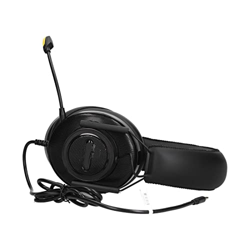 Zunate T Opiky Computer-Headset mit Mikrofon, 3,5 Mm HiFi Stereo Sound Kabelgebundenes Gaming-Headset für Handy/Computer/MP3/MP4/Gaming-Tablets, Bass Stereo Sound Noise Reduction Kopfhörer von Zunate