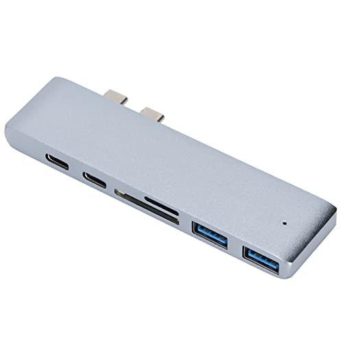 Zunate T Opiky Docking Station USB zu HDMI Adapter, USB C Hub HDMI Monitore, USB 3.1 Multiport Docking Station Hub für MacBook Pro 16 17 18 19 20/ Air 18 19 20, 2 USB3.1 Ports, 2 Typ-C Ports von Zunate