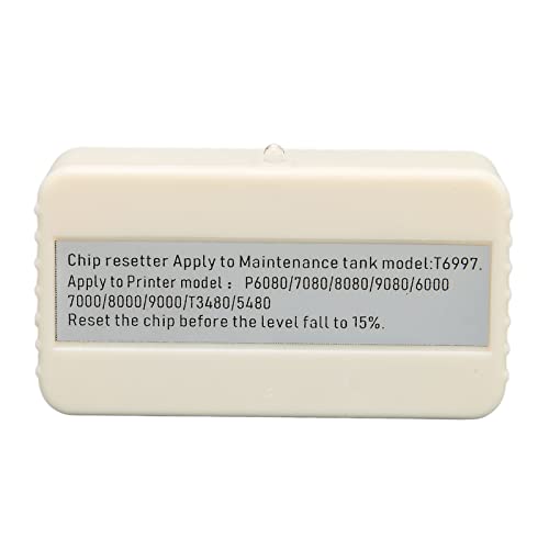 Zunate T6714 Wartungstintentank-Chip-Resetter, mit Schutzabdeckung, Decoder-Reset-Gerät für Drucker P6080 7080 8080 9080 6000 7000 8000 9000 von Zunate