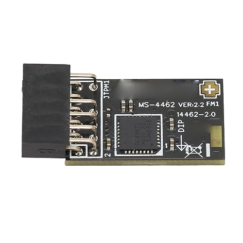 Zunate TPM2.0-Modul TPM SPI 12Pin-Verschlüsselungssicherheitsmodul mit Infineon SLB 9672 für MSI-Motherboards, Kompatibel mit Windows 10 11 von Zunate