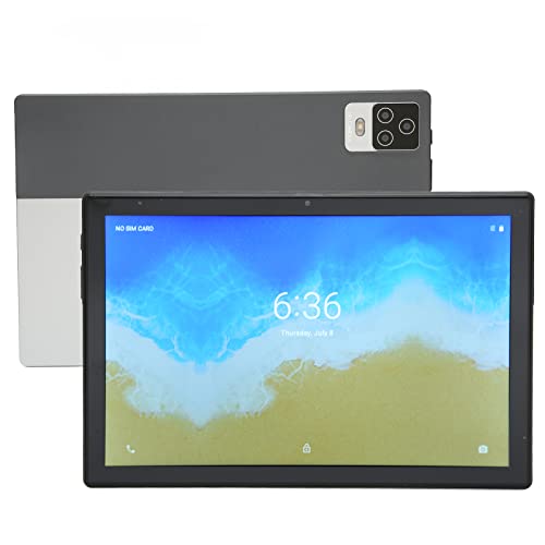 Zunate Tablet für Android 11, 10,1 Zoll FHD Touchscreen PC Tablet, 4GB 128GB Speicher, Dual SIM 4G Call, 5MP und 8MP Dual Kamera, BT 5.0, 5G WiFi Tablet, 7000mAh Akku, Silber von Zunate