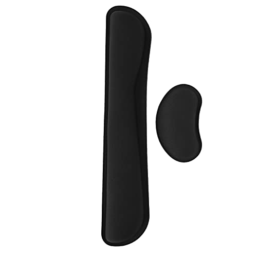 Zunate Tastatur-Handgelenkständer,Handballenauflage-Pad Memory Foam Ergonomische rutschfeste Maus Tastaturkissen Hände und Handgelenkstützen-Set,für Computer-Laptop Zunate Tastatur-Handgelenkständer,Handballenauflage-Pad Memory Foam Ergonomische rutschfeste Maus Tastaturkissen Hände und Handgelenkstützen-Set,für Computer-Laptop von Zunate