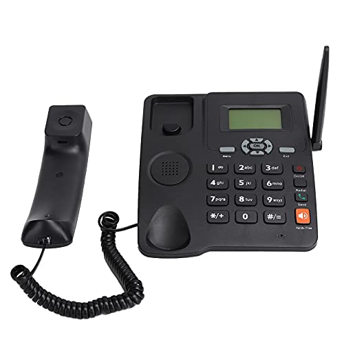 Zunate Tischtelefon, 6588 GSM-Festnetztelefon Festnetztelefon mit Externer Antenne, Unterstützt Kurzwahl, Wahlwiederholung, Freisprechfunktion, für Bürohotels von Zunate