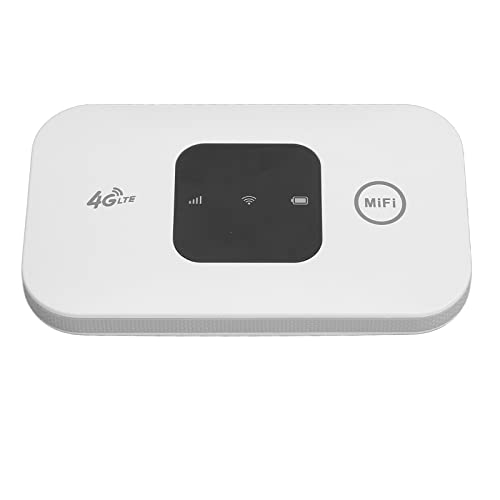 Zunate Tragbarer 4G-WLAN-Router, 4G-LTE-Router mit SIM-Kartensteckplatz, 150 Mbit/s Mobiler WLAN-Hotspot-Router für Autobenutzer, Geschäftsreisende, Unterstützung für 10 Benutzer von Zunate