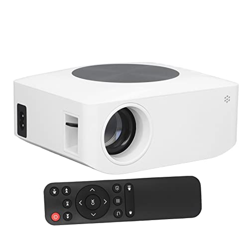 Zunate Tragbarer -HD-Projektor, unterstützt WiFi-Online-Uhr, externer TV-Stick, U-Disk, PS3, DVD, Set-Top-Box, Mobiltelefonverbindung zum Abspielen von Audio und Video von Zunate