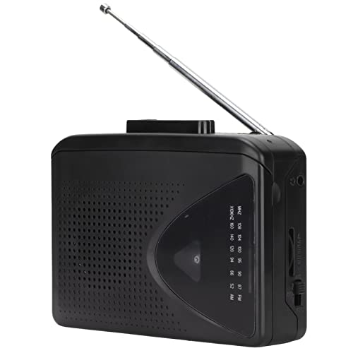 Zunate Tragbarer Kassettenspieler, Kassettenrekorder mit AM/FM-Radio, Multifunktions-Kompaktkassettenspieler, Eingebauter Lautsprecher, 3,5-mm-AUX-Stereoausgang, USB-Netzteil von Zunate