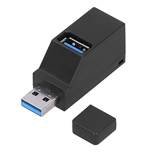 Zunate Tragbarer USB-Hub, Hochgeschwindigkeits-USB-Extender mit 3 Anschlüssen und Lanyard Kompatibel mit USB 3.0/2.0-Schnittstelle von Zunate