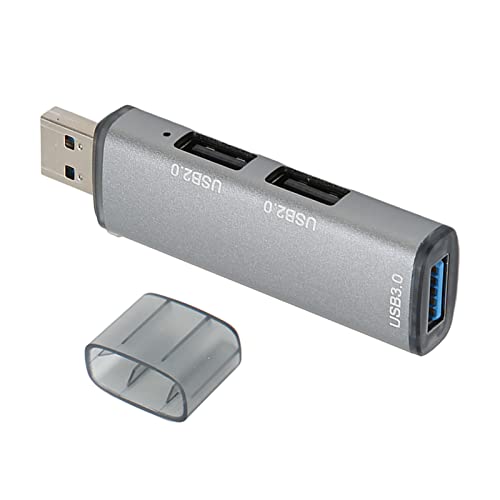 Zunate USB 3.0 Dockingstation, 1 USB 3.0 und 2 USB 2.0 Anschlüsse, USB Hub, Aluminiumlegierung, 5 Gbit/s, USB Splitter, USB Splitter, USB Extender für Desktop Laptop, HDD Drucker von Zunate