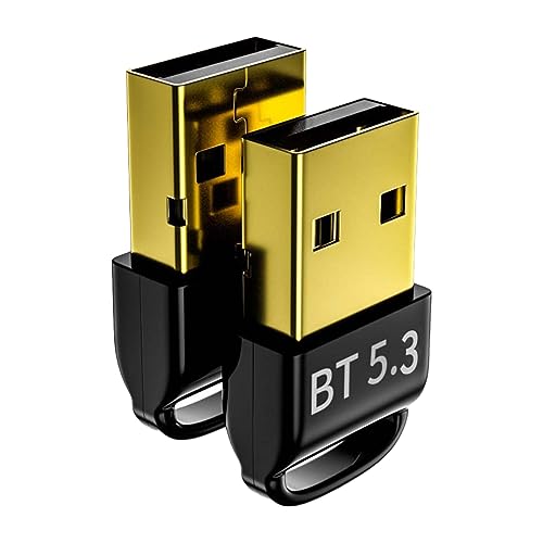 Zunate USB Bluetooth 5.3 Adapter für Desktop PC, USB Bluetooth Dongle Empfänger Sender für Bluetooth Sound, Handy, Tastatur, Maus, Tablet, Drucker von Zunate