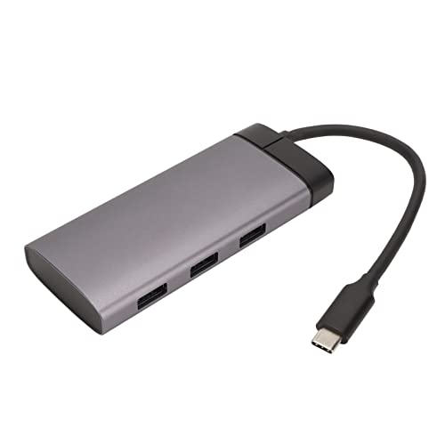 Zunate USB-C-Hub, Typ C zu PD USB3.0 HDMI, 5-in-1-Dockingstation, Unterstützt PD-Schnellladung, Schnelle Synchronisierung und Dateiübertragung, für Laptop, Telefon von Zunate