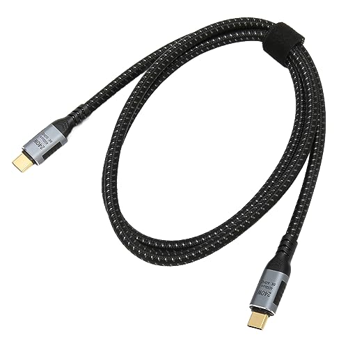 Zunate USB-C-zu-USB-C-Kabel, Typ-C-zu-Typ-C-Ladekabel, PD3.1 240-W-Schnellladung, Unterstützt 8K-60-Hz-Anzeige, 40-Gbit/s-Datenübertragung, USB 4.0 Gen 3-Datenkabel, Geflochtenes Nylon von Zunate