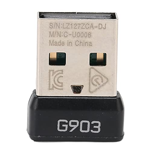 Zunate USB Empfänger für Drahtlose G903 Maus, Tragbarer Drahtloser 2,4 G USB Konverter Maus Empfänger Adapter, Leicht, Einfach zu Bedienen von Zunate