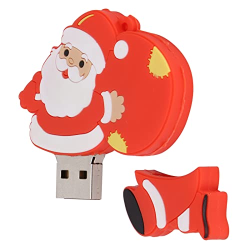 Zunate USB Flash Laufwerk, 2 GB / 32 GB / 64 GB / 128 GB U Disk Flash Disk Im Niedlichen Weihnachtsmann Stil, Fotos, Musik, Videos, Dateispeicherung und übertragung, für Computer von Zunate